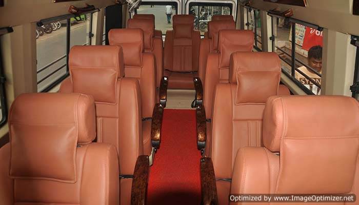 11 seater tempo traveller on rent