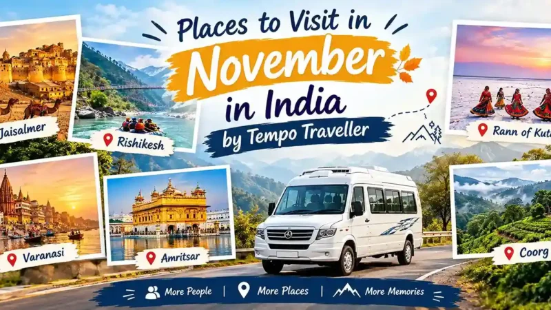 Places to Visit in November in India by Tempo Traveller