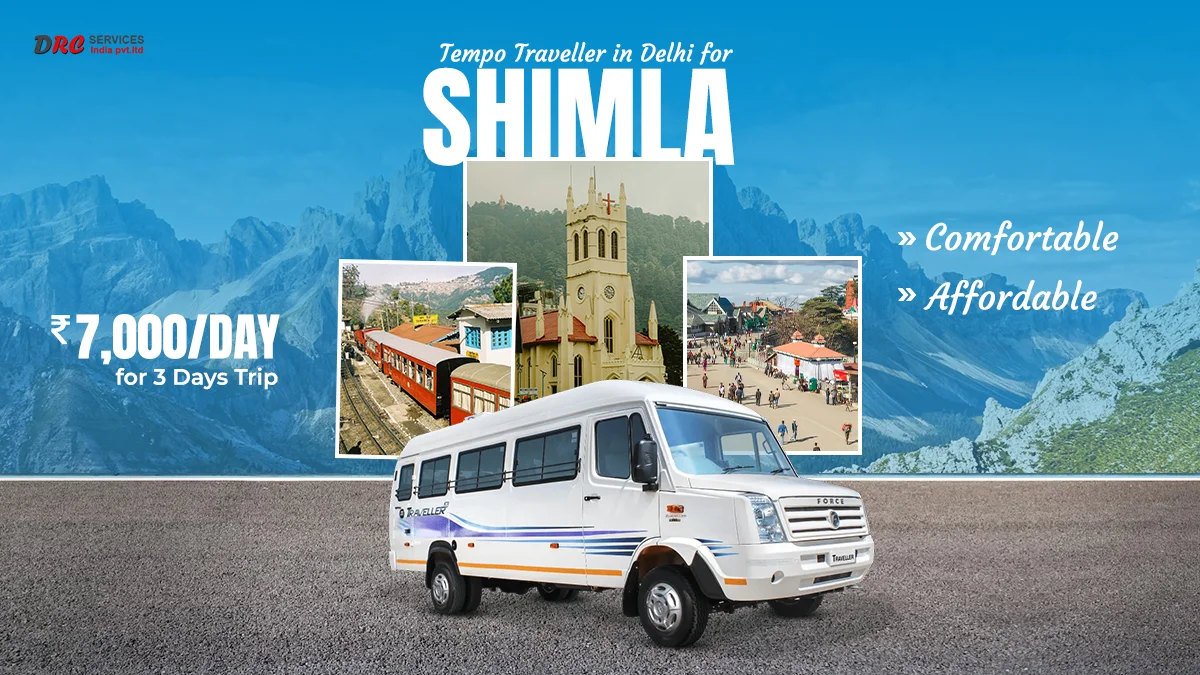Delhi to Shimla Tempo Traveller