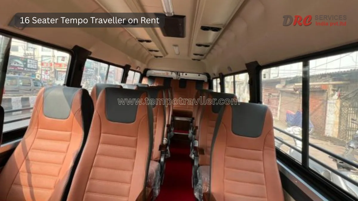 16 Seater Tempo Traveller on Rent