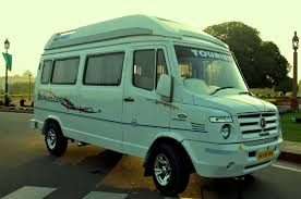 tempo traveller outside view